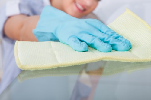 Close-up of a hygienic mattress after deep cleaning